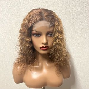 Lace closure human hair piano wig